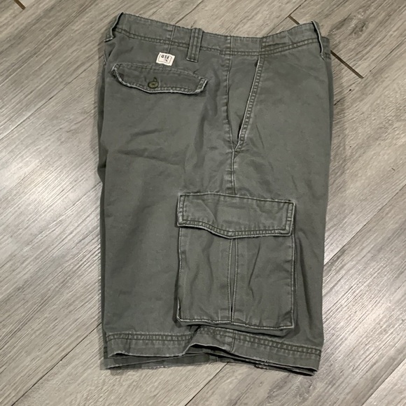 QuickSilver Gray 100% Cotton Cargo Shorts size 30 - Picture 4 of 8